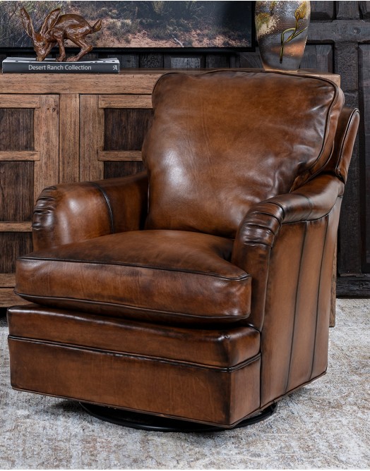 Dutton Brown Swivel Glide Chair