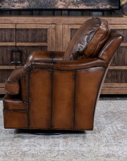 Dutton Brown Swivel Glide Chair