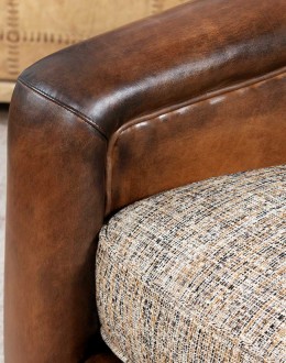 Ella Cocoa Swivel Chair