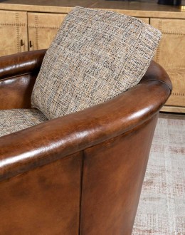 Ella Cocoa Swivel Chair