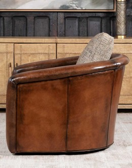 Ella Cocoa Swivel Chair