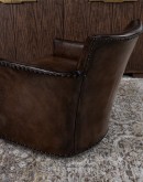 Jackson Smoke Leather Swivel Chair