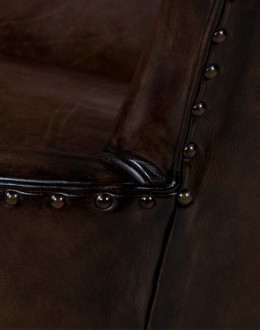 Jackson Smoke Leather Swivel Chair