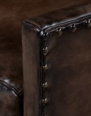 Jackson Smoke Leather Swivel Chair