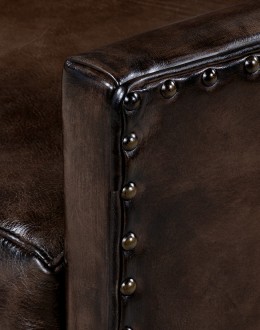 Jackson Smoke Leather Swivel Chair