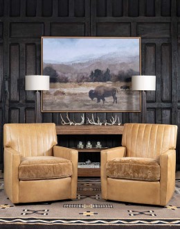 Keaton Sand Swivel Chair