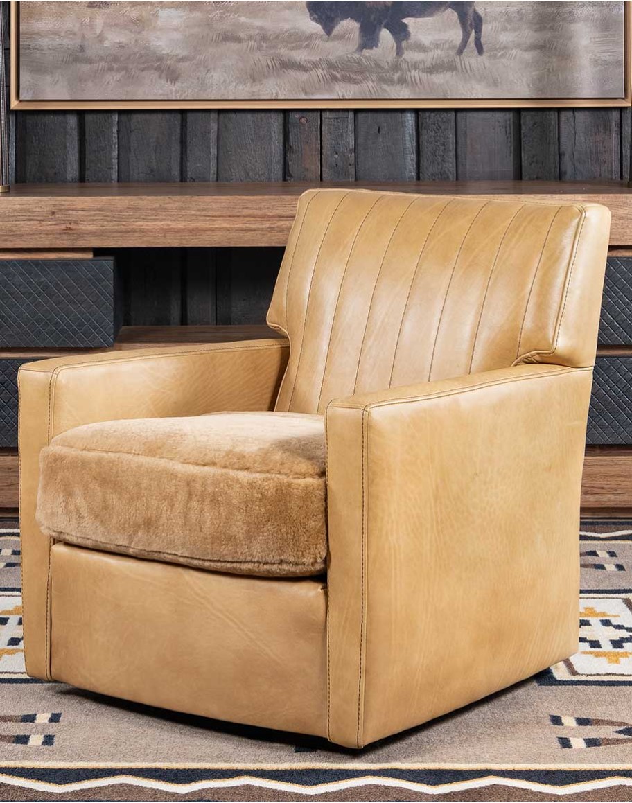 Keaton Sand Swivel Chair