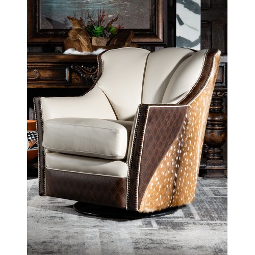 Solid Wood Genuine Leather Chesterfield Chair - Etsy