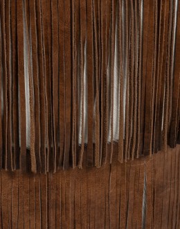 Maverick Fringe Leather Swivel Chair