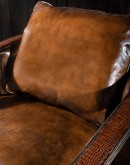 retro style leather swivel chair