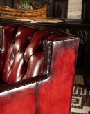 high end red leather swivel chair with tufted back,red leather chesterfield chair