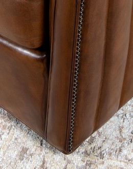 Oliver Leather Swivel Chair