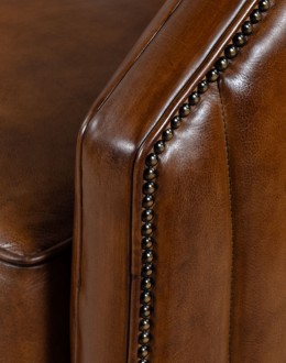 Oliver Leather Swivel Chair