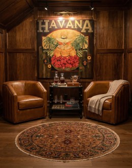 Oliver Leather Swivel Chair