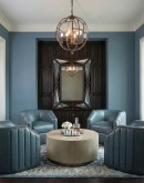 Oliver Sky Leather Swivel Chair