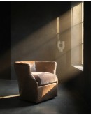 Shelby Dove Leather Swivel Chair