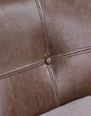 Shelby Dove Leather Swivel Chair