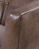 Shelby Dove Leather Swivel Chair