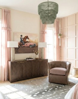 Shelby Dove Leather Swivel Chair