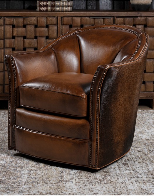 Sheridan Leather Swivel Chair