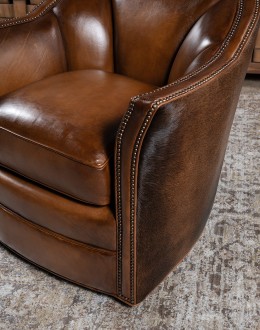 Sheridan Leather Swivel Chair
