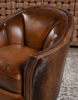 Sheridan Leather Swivel Chair