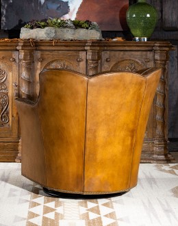 western style chair that swivels and rocks