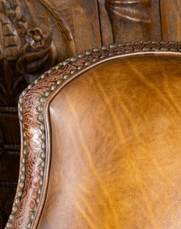 western style chair that swivels and rocks