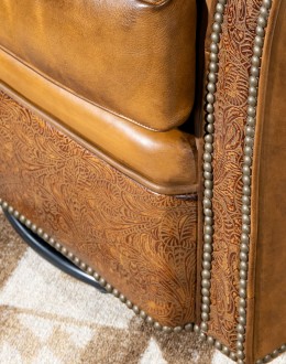 western style chair that swivels and rocks