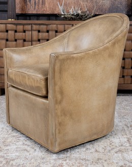 Sydney Chaps Leather Swivel Chair
