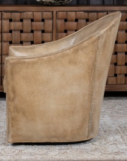 Sydney Chaps Leather Swivel Chair