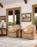 Sydney Chaps Leather Swivel Chair