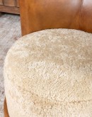 modern rustic leather swivel chair