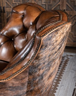 Texas Brindle Swivel Glider