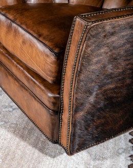 Texas Brindle Swivel Glider