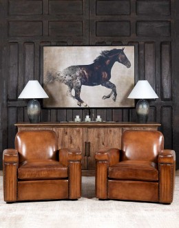 Traeger Leather Swivel Chair Traeger Leather Swivel Chair