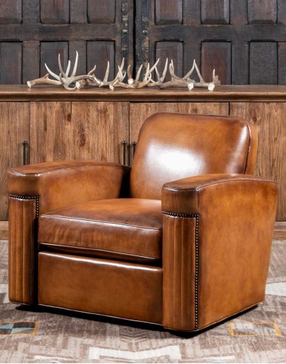 Traeger Leather Swivel Chair Traeger Leather Swivel Chair