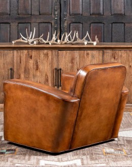 Traeger Leather Swivel Chair Traeger Leather Swivel Chair
