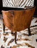 modern rustic style leather chair and 1/2