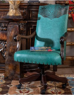 Chisum Turquoise Desk Chair