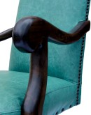 turquoise leather office chair,fine western office chair