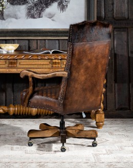 Bowie Diamondback Leather Desk Chair