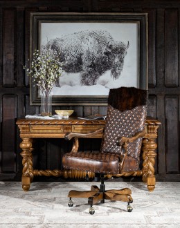 Bowie Diamondback Leather Desk Chair