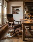 Bowie Diamondback Leather Desk Chair