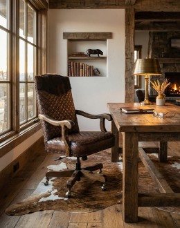 Bowie Diamondback Leather Desk Chair