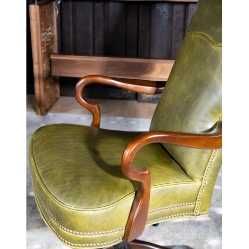 Fallbrook Olive Desk Chair, Fine Furniture