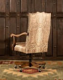 executive desk chair in crocodile leather all over