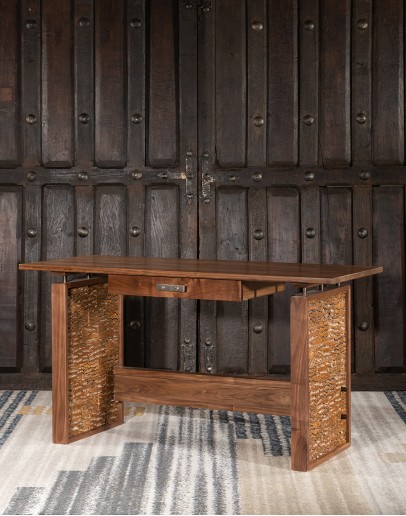 Modern Rustic Writers Desk western style executive desk