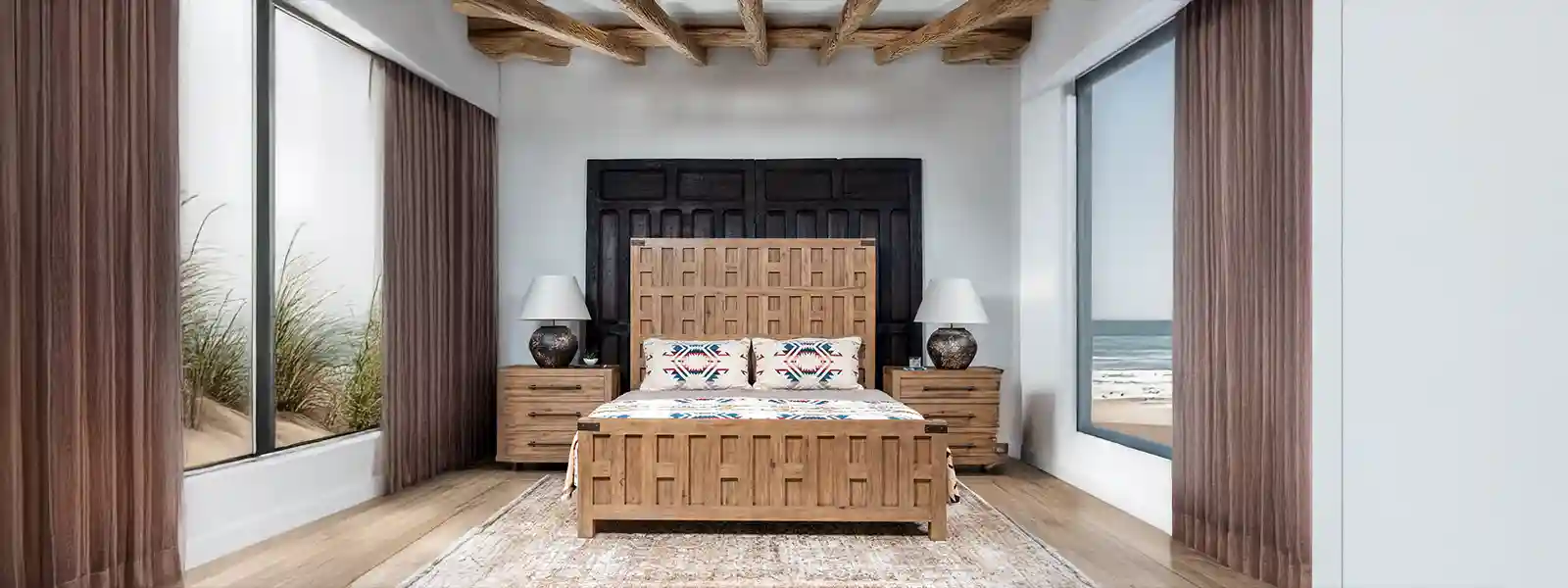 Sierra Sand Wooden Bed