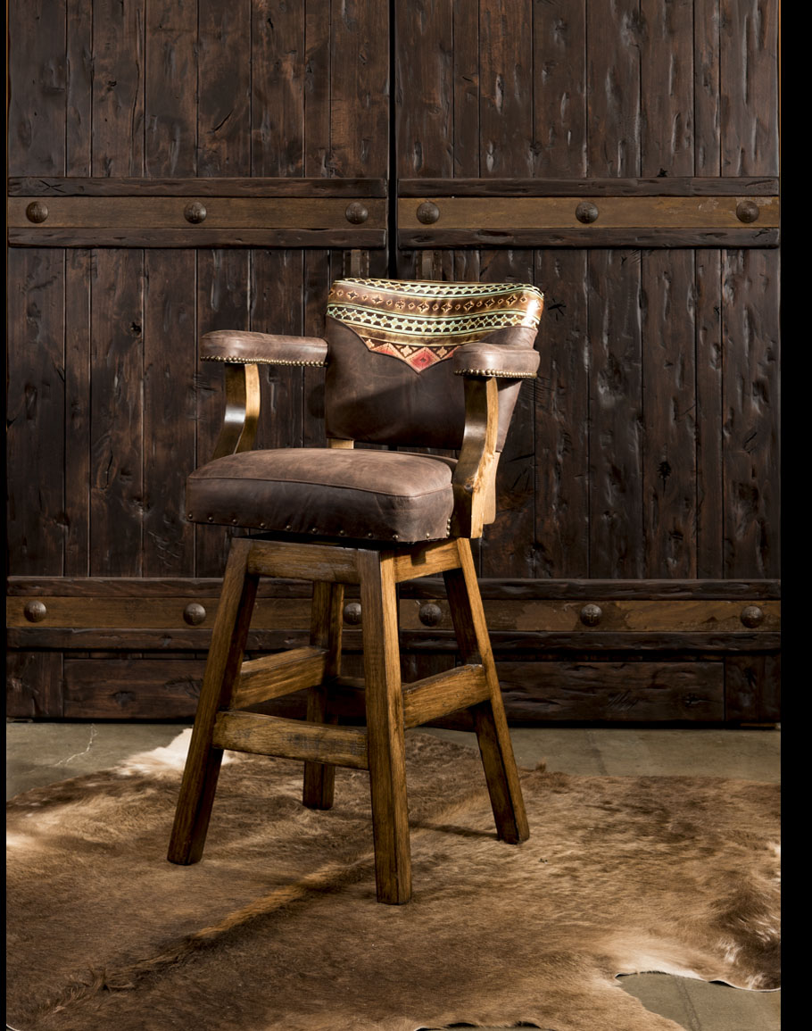 The Best Rustic Ranch Style Barstools Leather Furniture